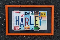 Harley license plate art