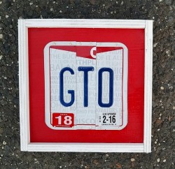GTO license plate sign