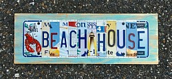 License plate art sign