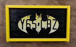 Batman license plate art