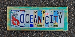 Ocean City license plate art