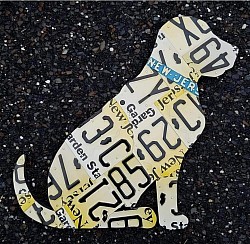 Rat Fink license plate art